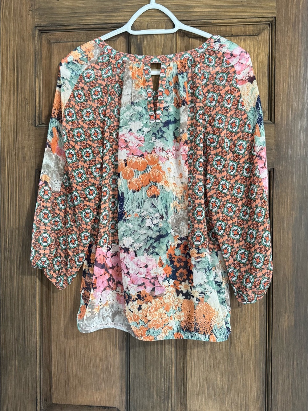 Anthropology Figueroa & Flower multicoloured BOHO FLORAL Paisley Blouse - med - Picture 3 of 15